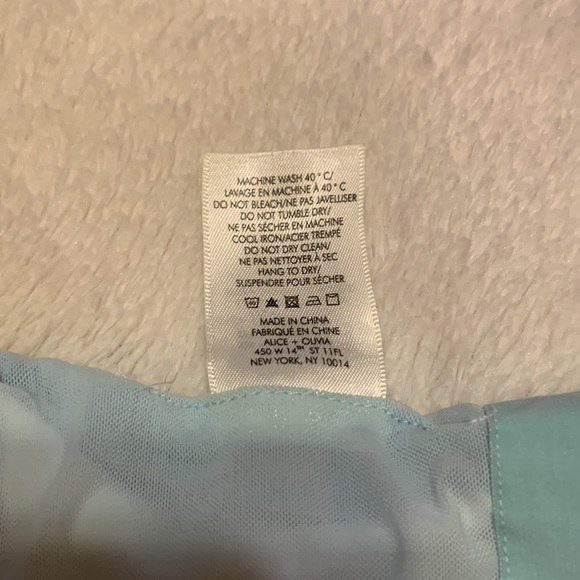 Alice + Olivia NWT Penny Scoop Crop Top Blue Floral Size Small - Picture 10 of 13